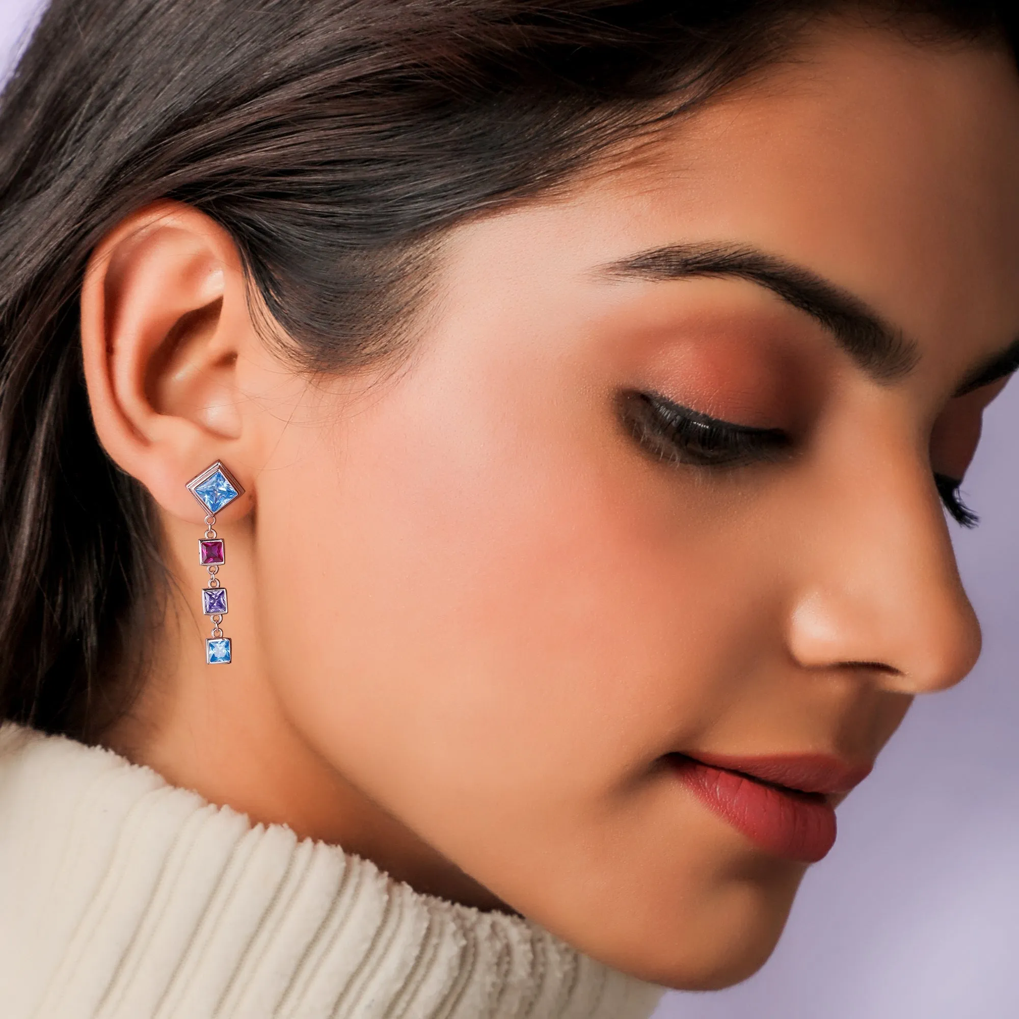 Rose Gold Flying Colours Earrings