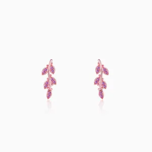 Rose Gold French Beauty Earrings