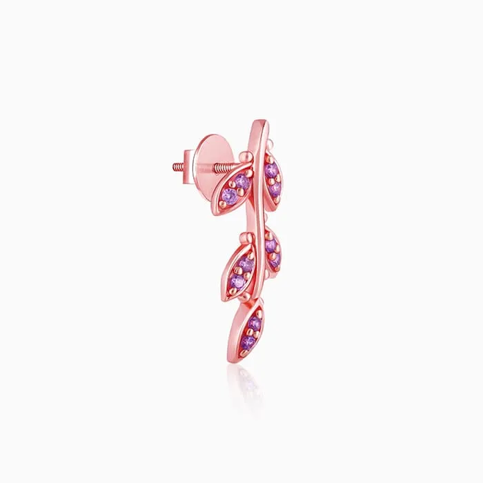 Rose Gold French Beauty Earrings