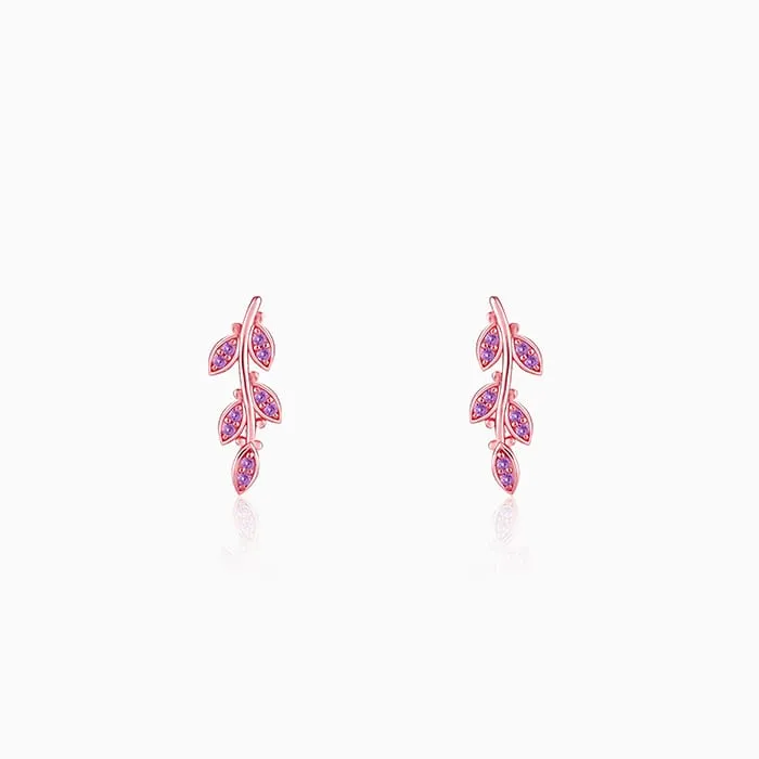 Rose Gold French Beauty Earrings