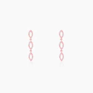 Rose Gold Glamourous Ovella Earrings