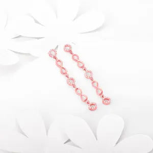 Rose Gold Infinite Connections Earrings
