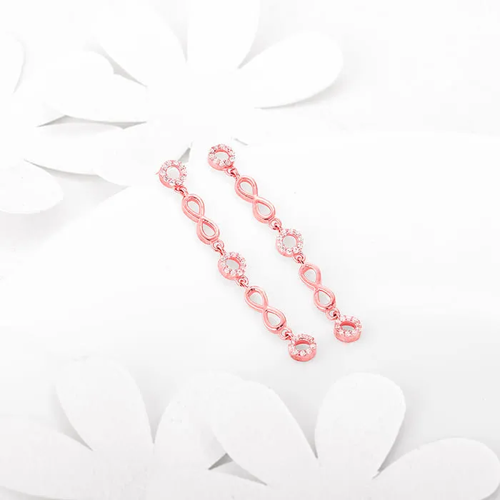 Rose Gold Infinite Connections Earrings