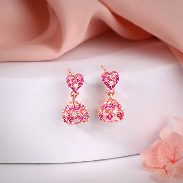 Rose Gold Kalpi Jhumki