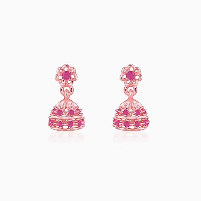 Rose Gold Kanchi Jhumki