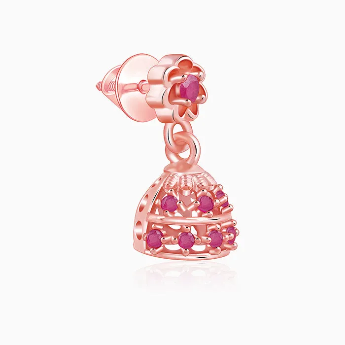 Rose Gold Kanchi Jhumki