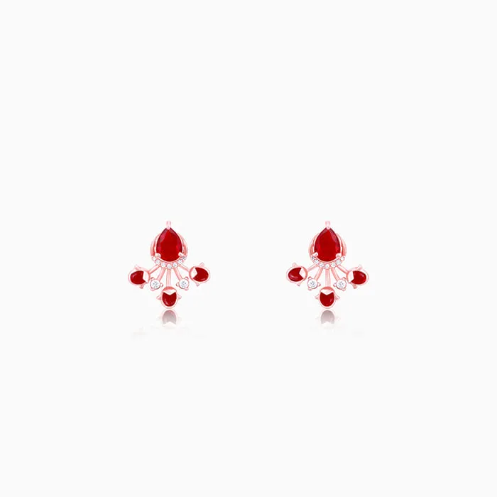 Rose Gold Liberty of Love Earrings