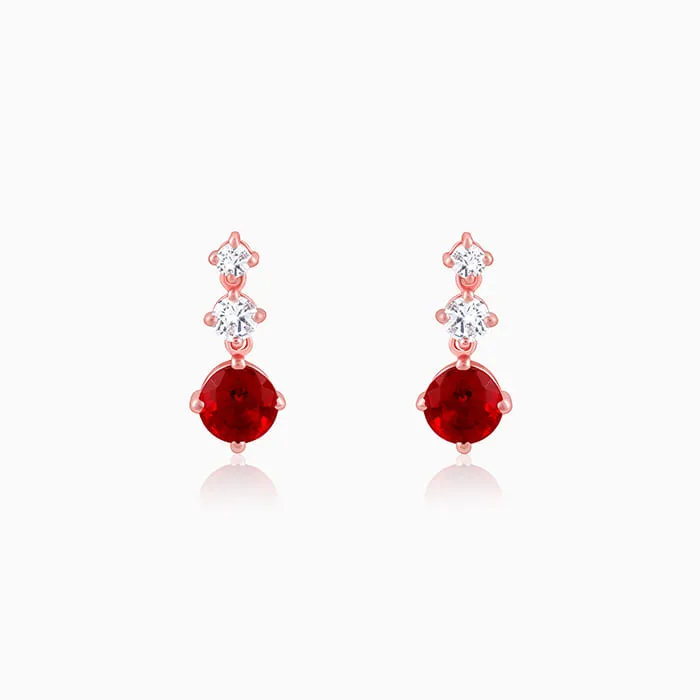 Rose Gold Lovely Earrings