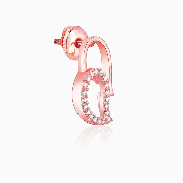 Rose Gold Mango Magic Earrings
