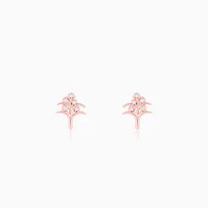 Rose Gold Neem Tree Earrings