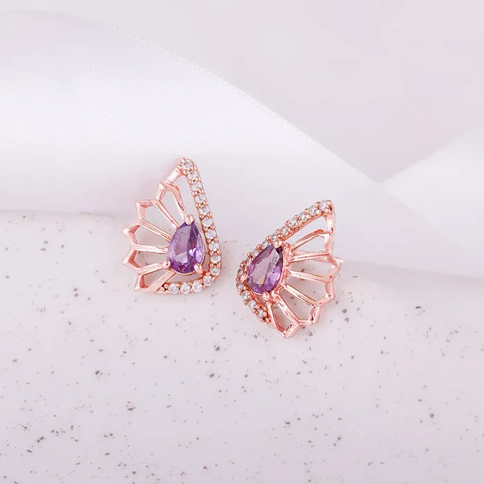 Rose Gold Notre Dame Earrings
