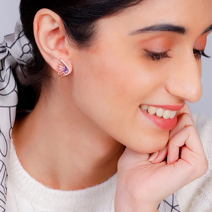 Rose Gold Notre Dame Earrings
