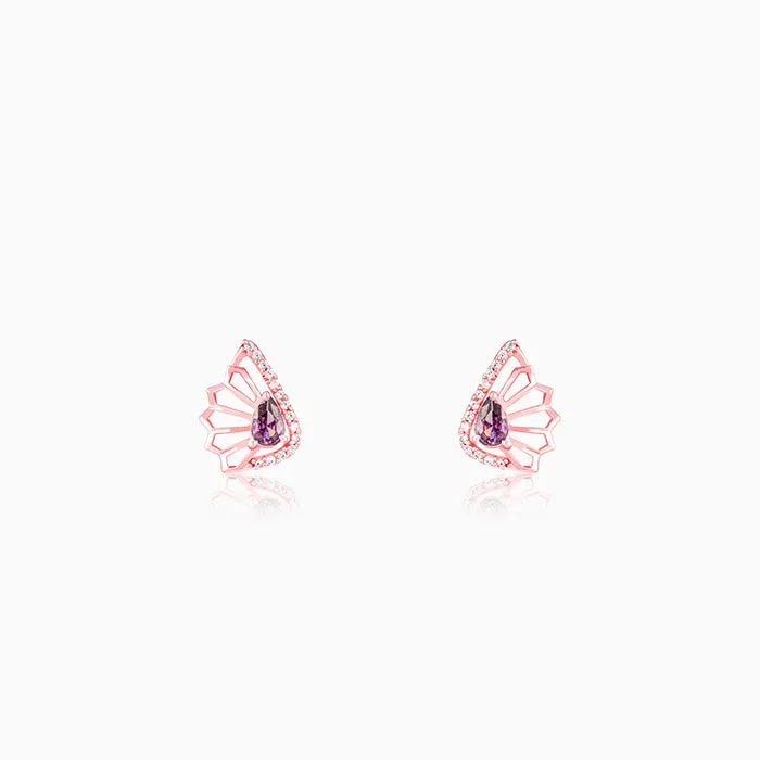 Rose Gold Notre Dame Earrings