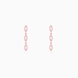 Rose Gold Opulent Oval Earrings