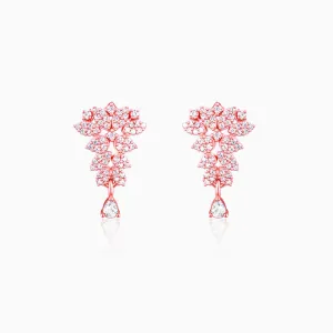 Rose Gold Party Wear Earrings