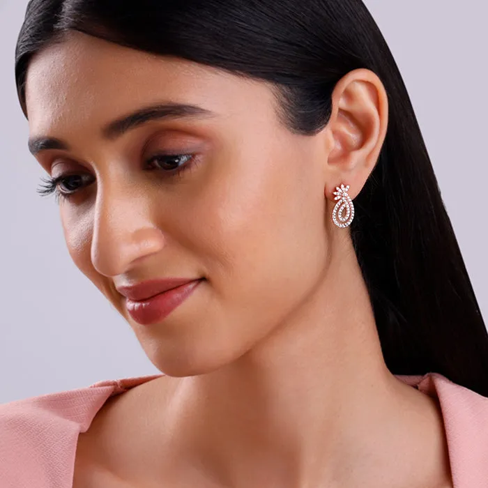 Rose Gold Pure Elegance Earrings