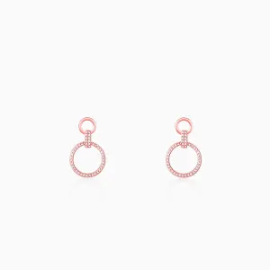 Rose Gold Shiny Drop Earrings