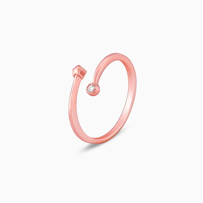 Rose Gold Starlit Ring