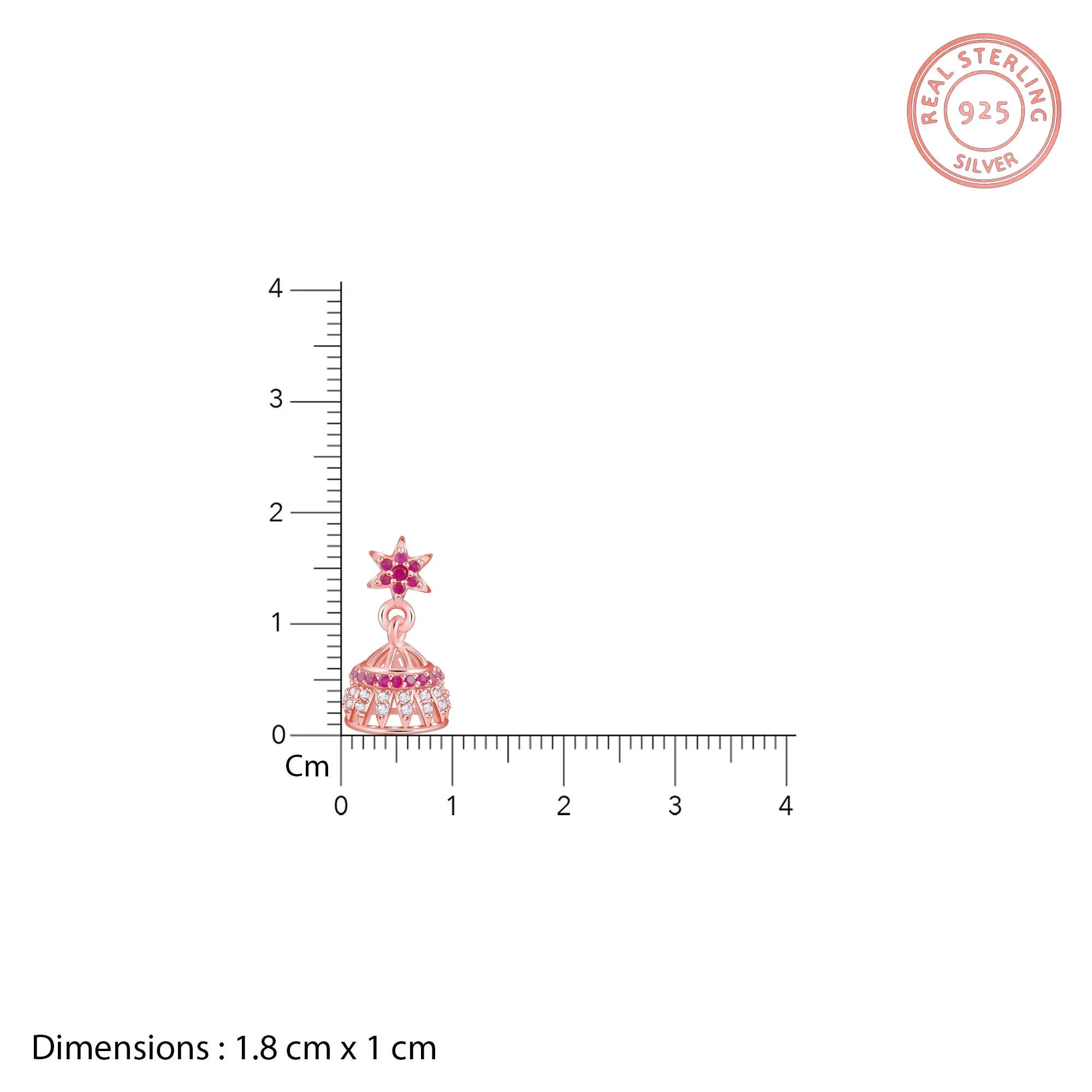 Rose Gold Sumitra Jhumki