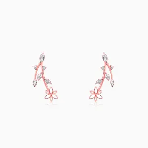 Rose Gold Trillium Treasures Earrings