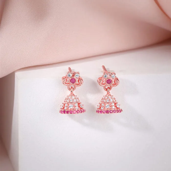Rose Gold Vaishali Jhumki