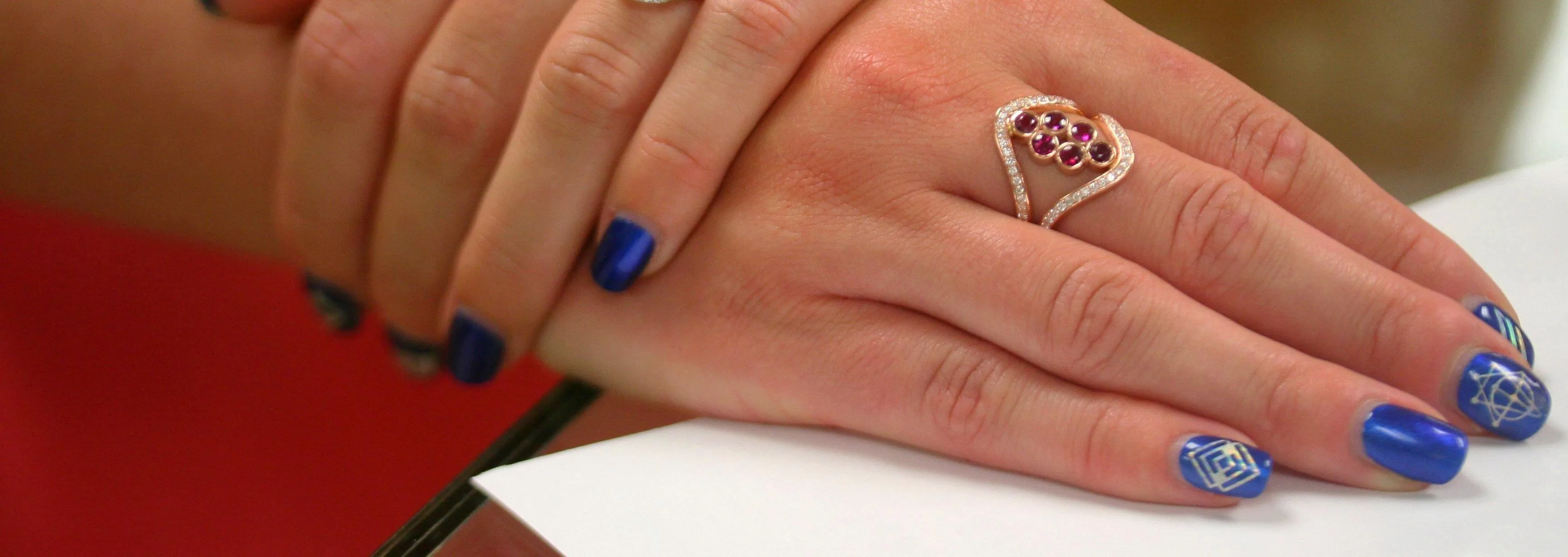 Ruby and Diamond  Ring 18K Yellow Gold