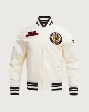 Runway fashion Pro Standard Chicago Blackhawks Retro Classic Rib Satin Jacket Nautical - themed fashion