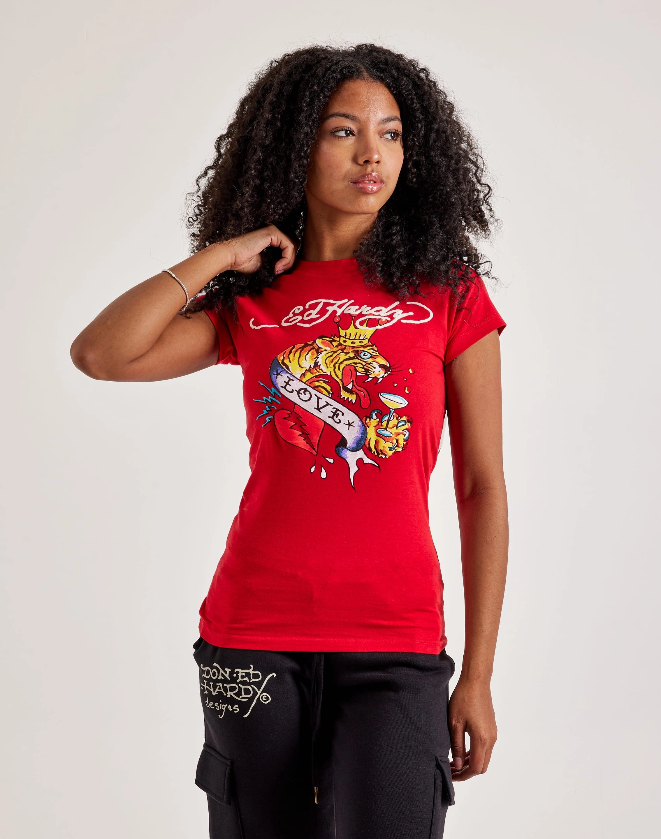 Ed Hardy Tiger Slim-Fit Tee Retro fashion finds Beaded fashion items