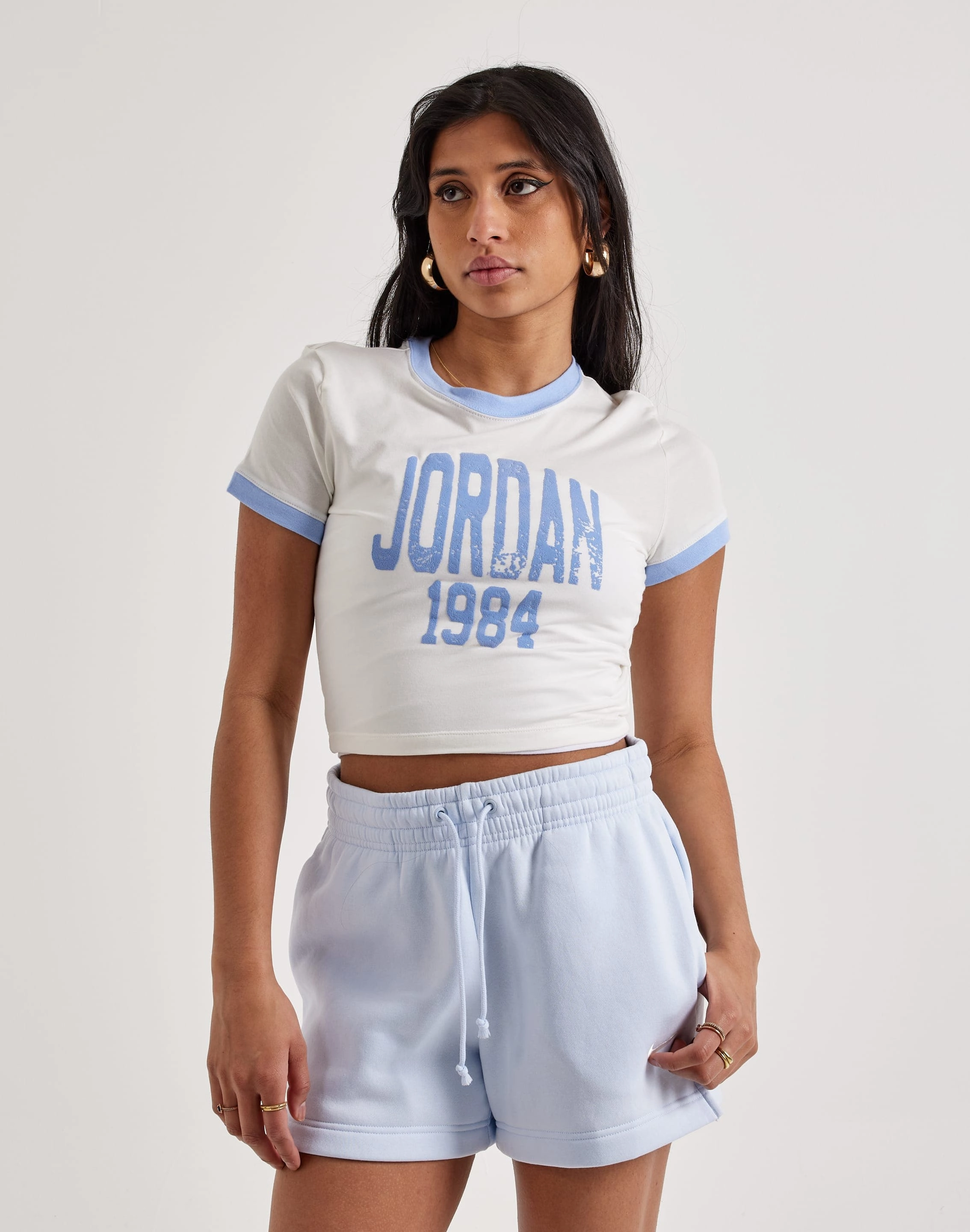 Fashion museums Jordan Cropped Graphic Tee Vintage - inspired fashion