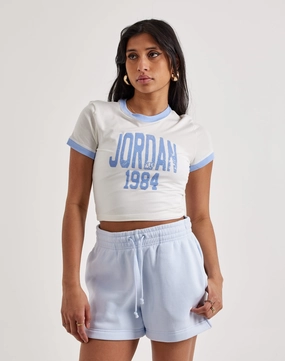 Runway fashion Jordan Cropped Graphic Tee Comfortable apparel
