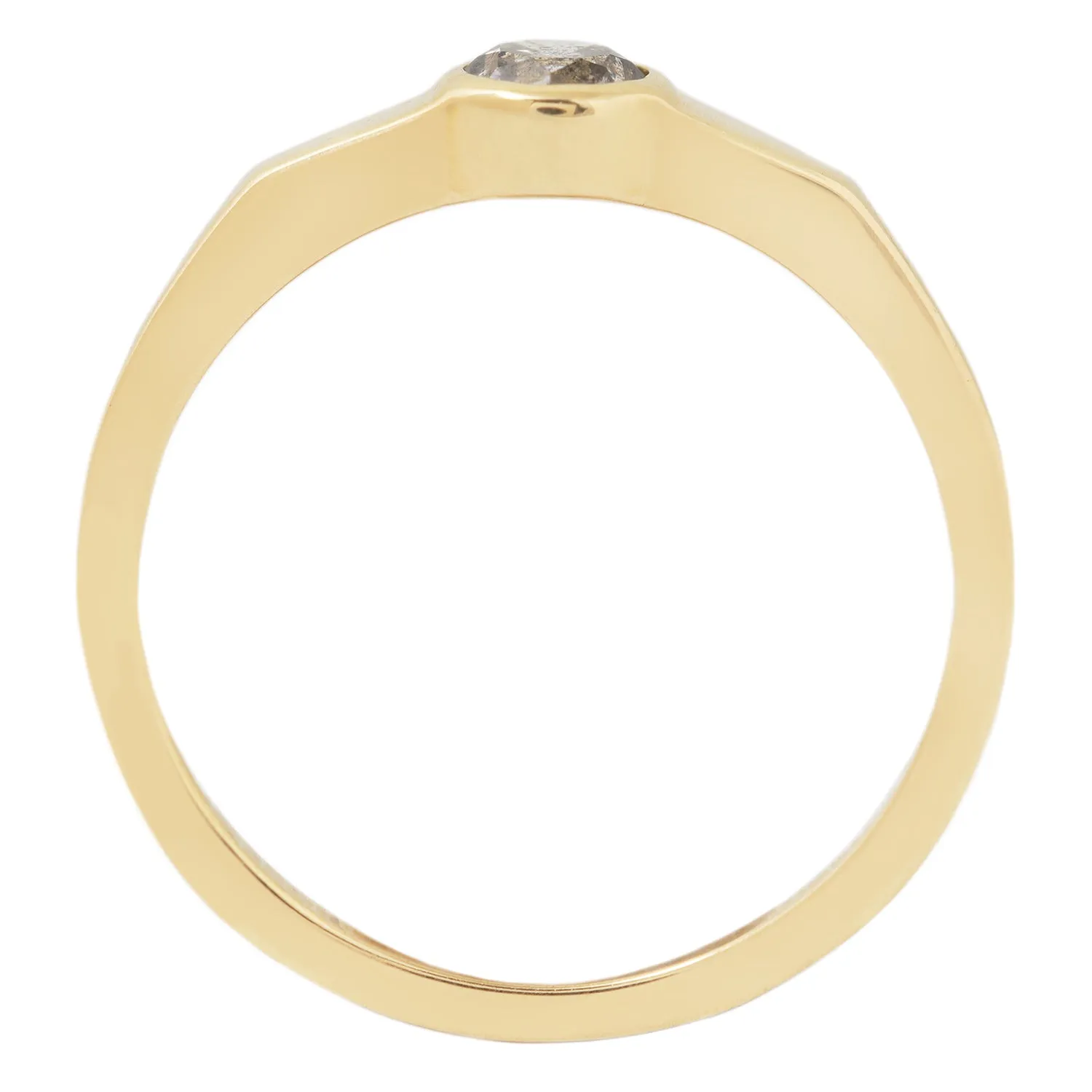 Salt & Pepper Diamond Eclipse Ring