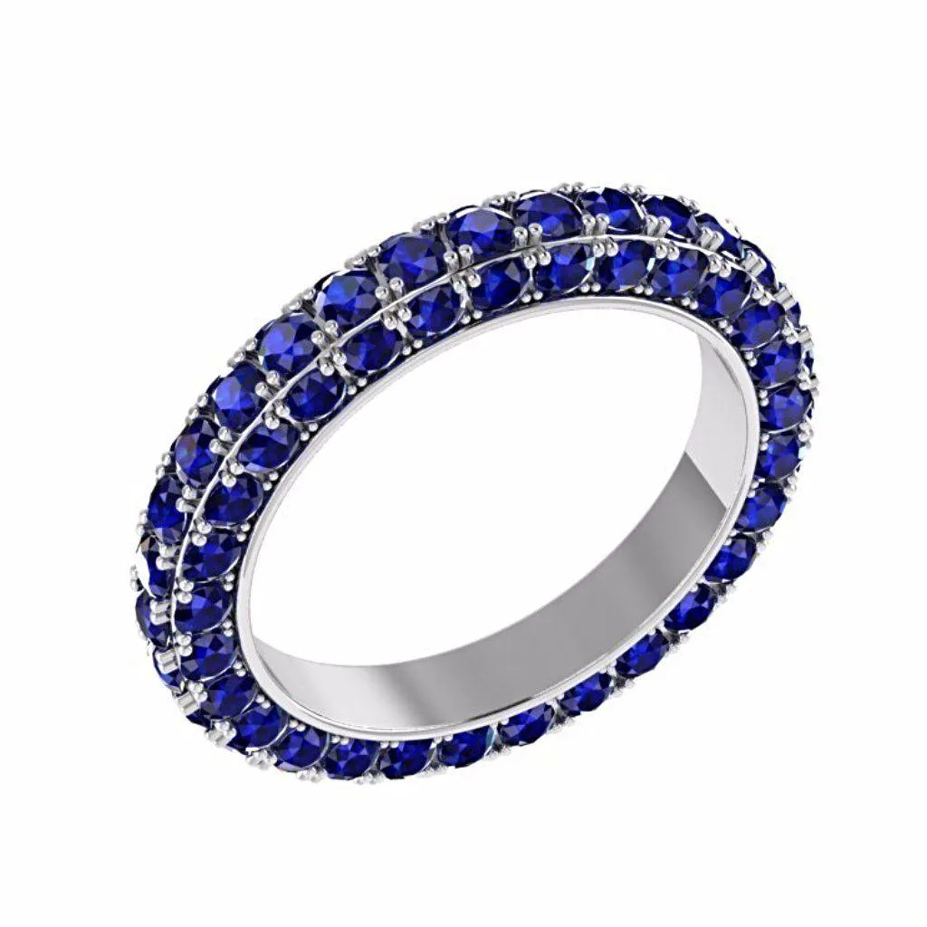Sapphire Eternity Ring 18K Gold