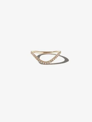 SBR107 Sea of Beauty. Diamond Curve Ring