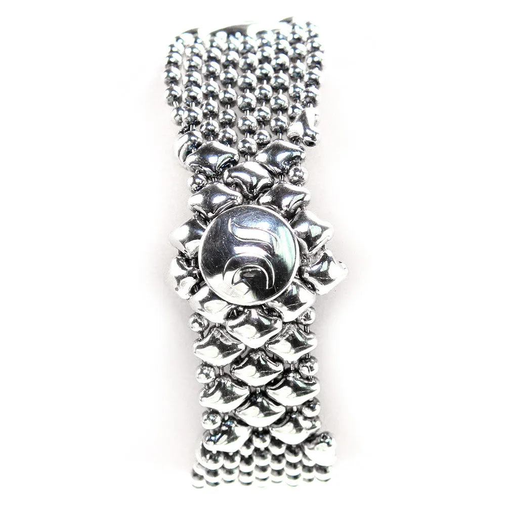 SG Liquid Metal B3-AS Antique Silver Bracelet by Sergio Gutierrez
