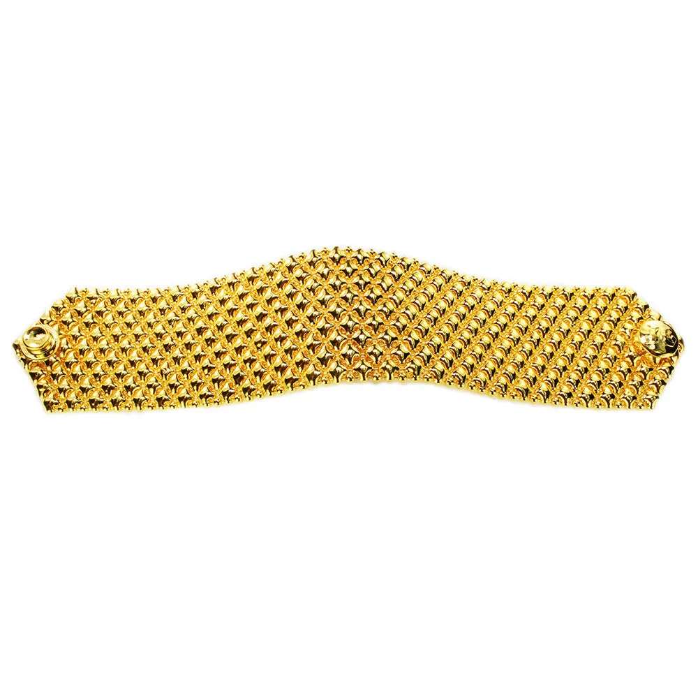 SG Liquid Metal B8 ?C G24K Gold 24k Finish Bracelet by Sergio Gutierrez