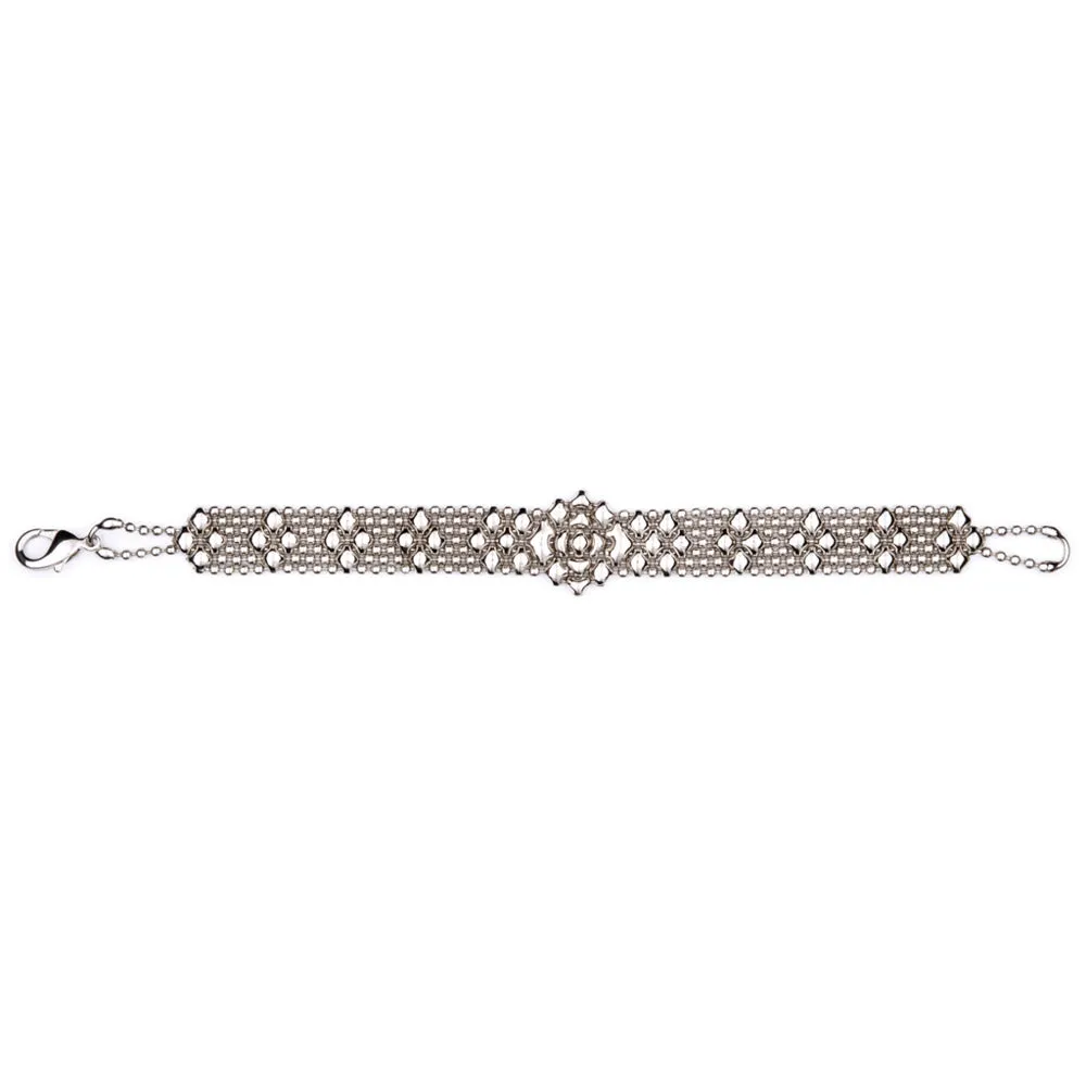 SG Liquid Metal MINI E - N Chrome Finish Bracelet by Sergio Gutierrez
