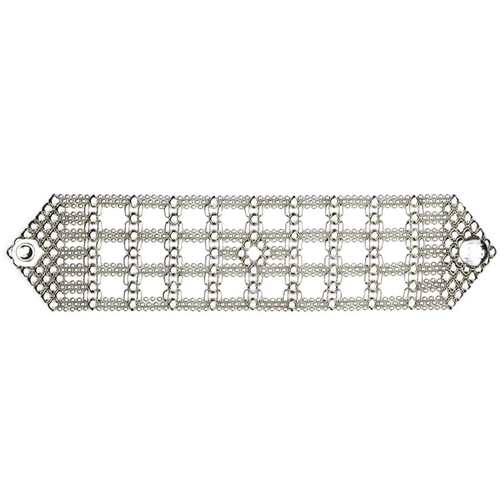 SG Liquid Metal TB38 - AS Antique Silver Bracelet by Sergio Gutierrez