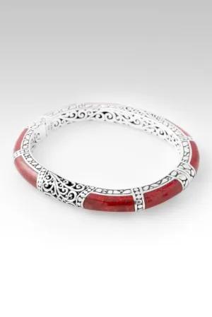 Share Joy Bangle? in Red Sponge Coral