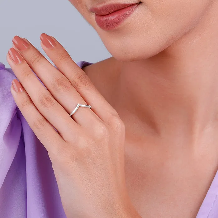 Silver Basic Stackable Vanki Ring