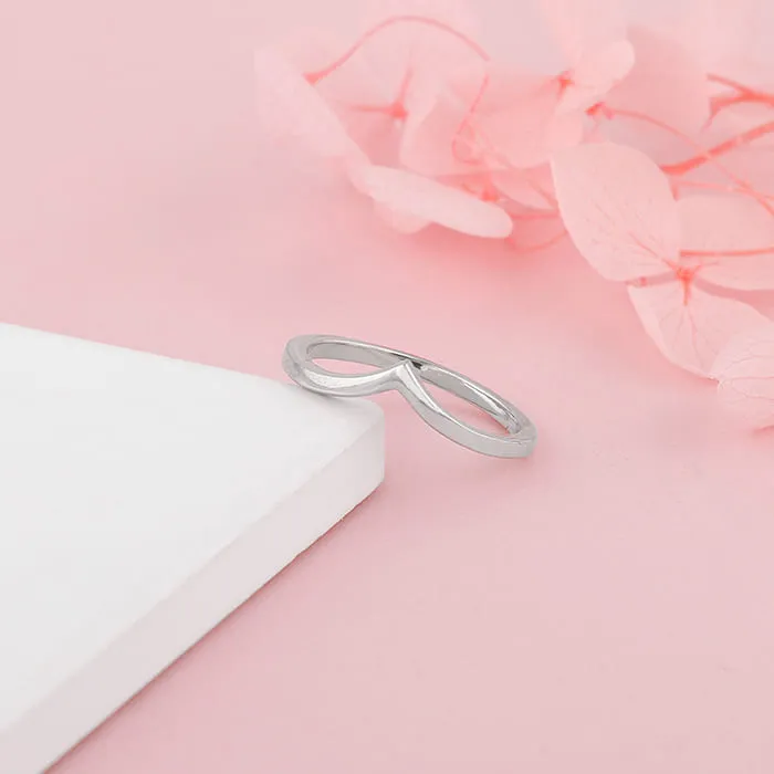 Silver Basic Stackable Vanki Ring