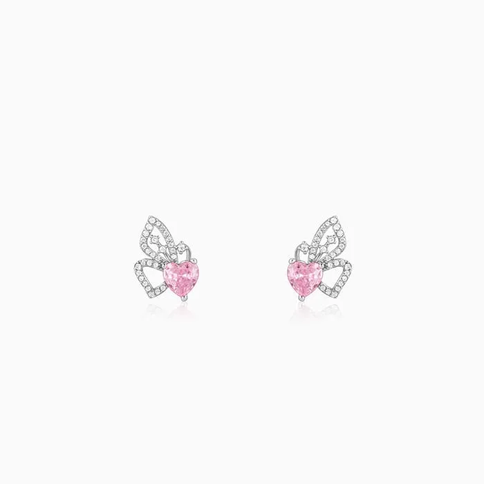 Silver Butterflies Desire Stud Earrings