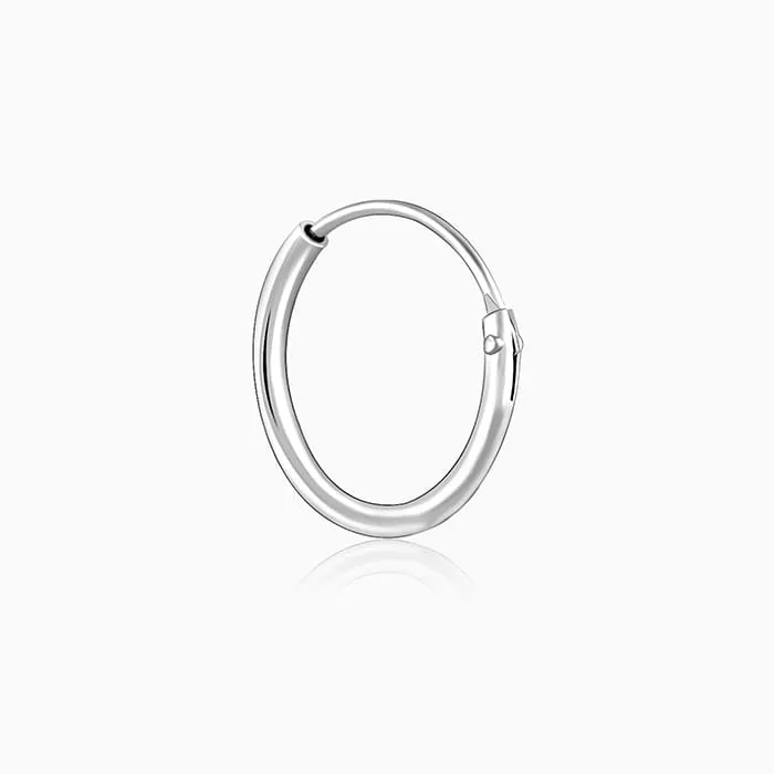 Silver Cheery Bee Kids Hoop Earrings (4-12 yrs)