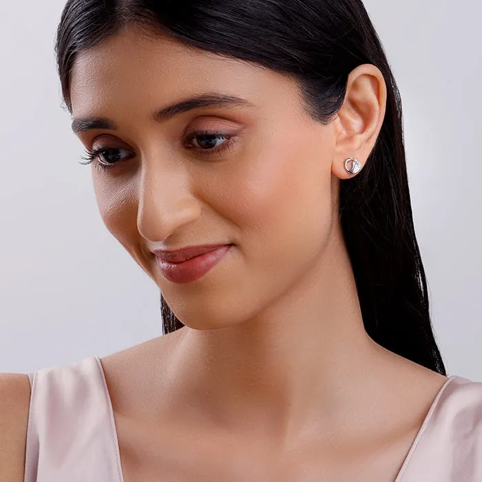 Silver Classy Swan Earrings