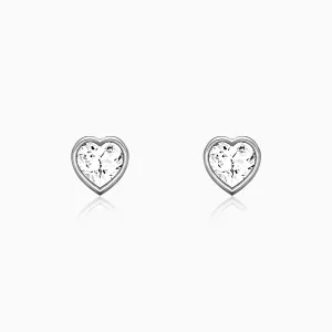 Silver Coeur Earring