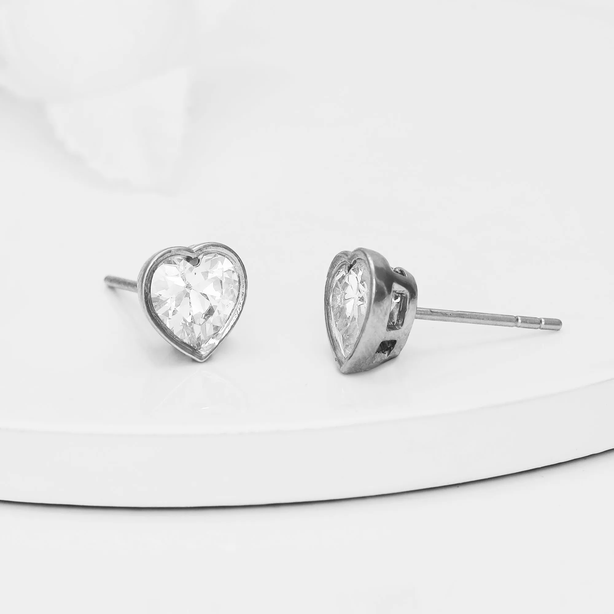 Silver Coeur Earring
