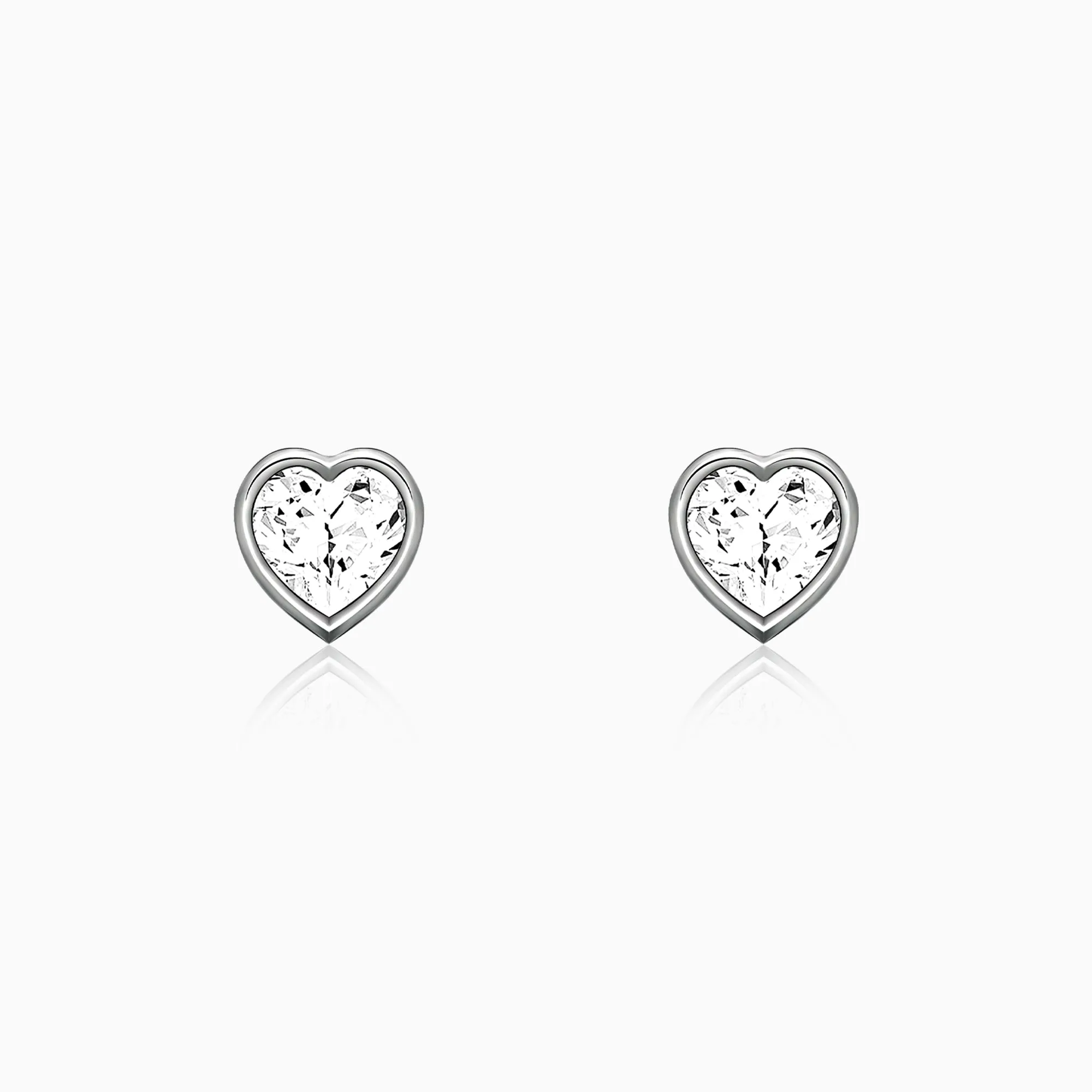 Silver Coeur Earring