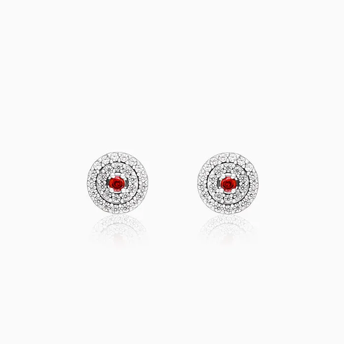 Silver Dazzling Accents Earrings