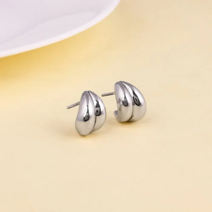 Silver Dual Glint Earrings