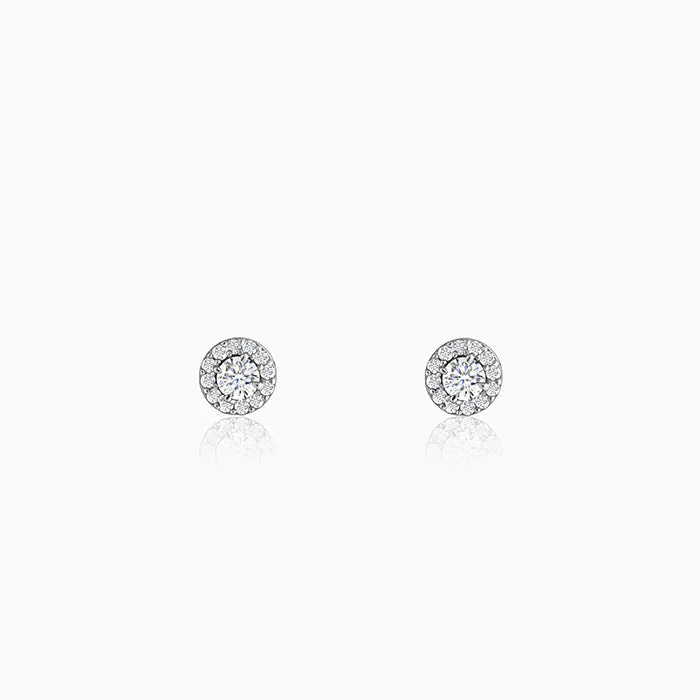 Silver Eclat Stud For Men