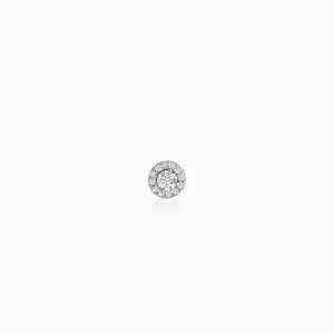 Silver Eclat Stud For Men